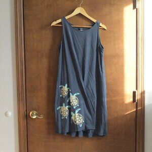 Cute & Comfortable Sea Turtle Dress. Women's Oversized M, Fits an XL.